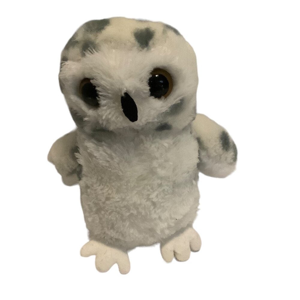 Aurora Adorable Mini Flopsie Snowy Owl Stuffed Animal Plush 7" 2014 Realistic